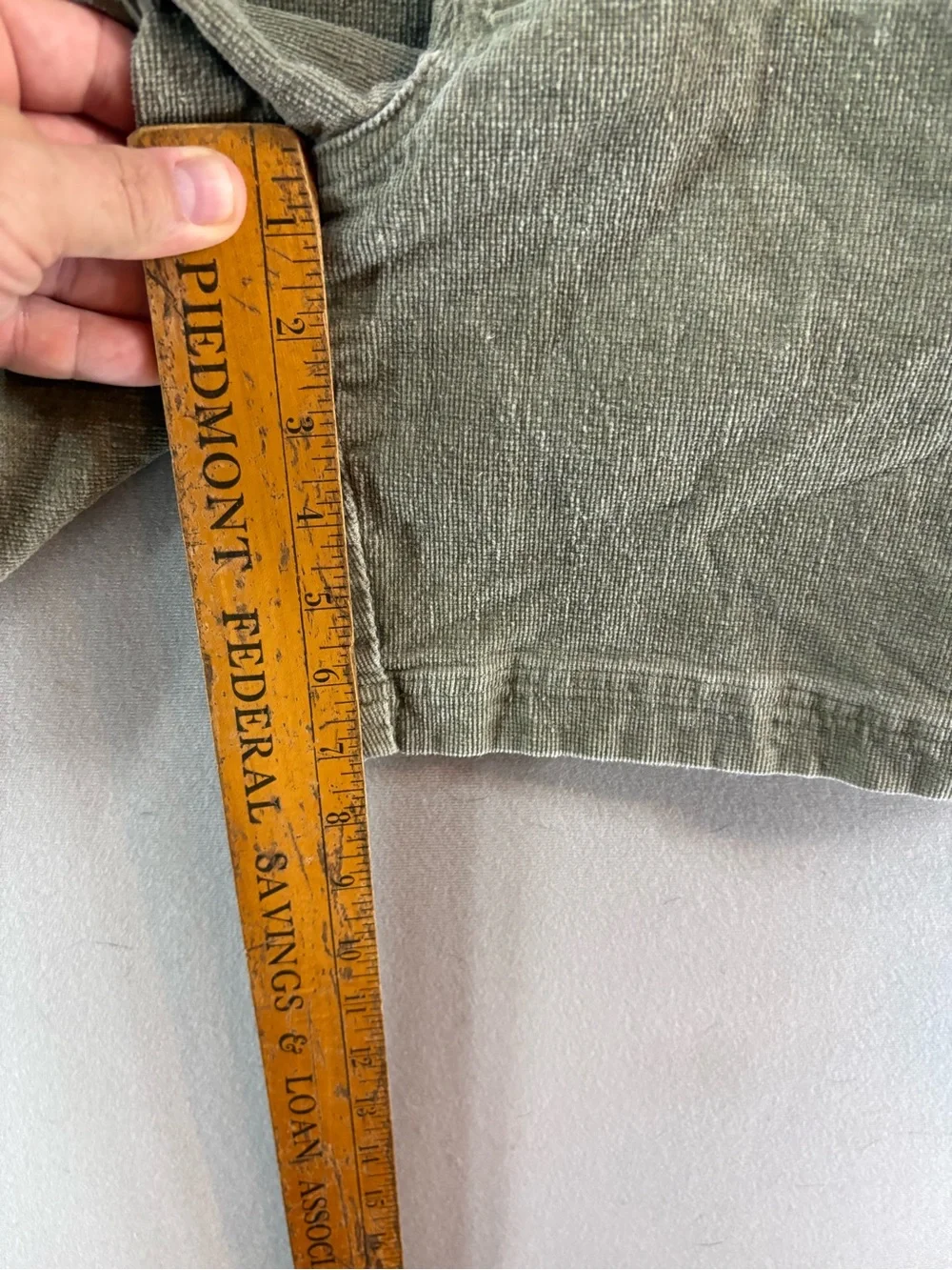 Grayers Mens Corduroy Shorts XL Green Relaxed Fit Elastic Waist Drawstring